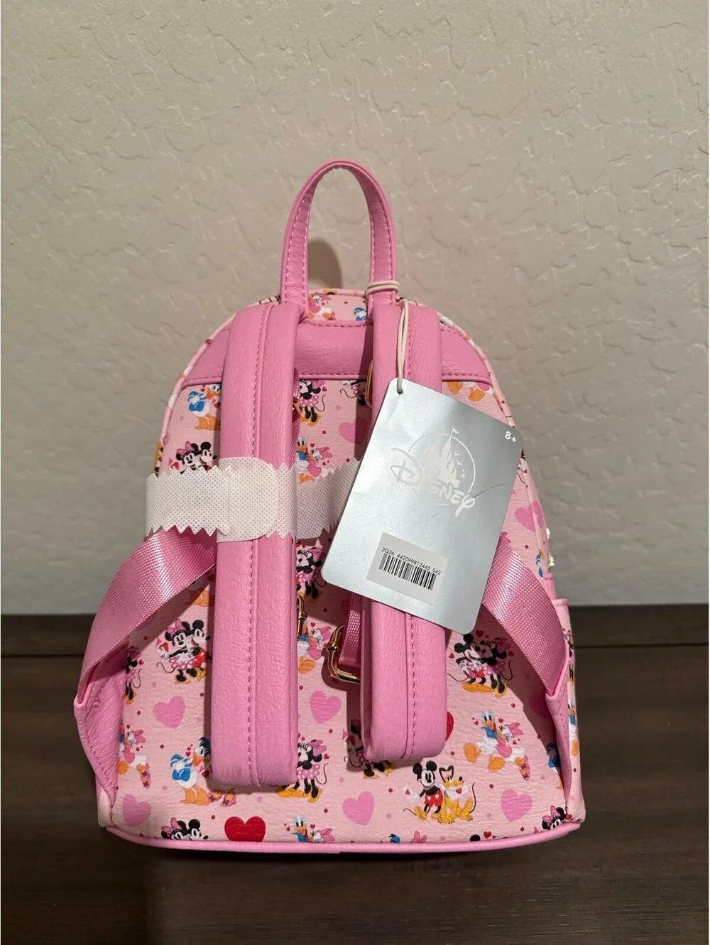 Loungefly Mickey Mouse and Friends Valentine's Day Mini Backpack NWT
